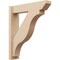 Ekena Millwork 6-in W x 26-in D x 30-in H Funston Slat Rough Cedar Woodgrain TimberThane Outlooker, Primed Tan OUTUR060X26X30FST24RCPR - alternate 1